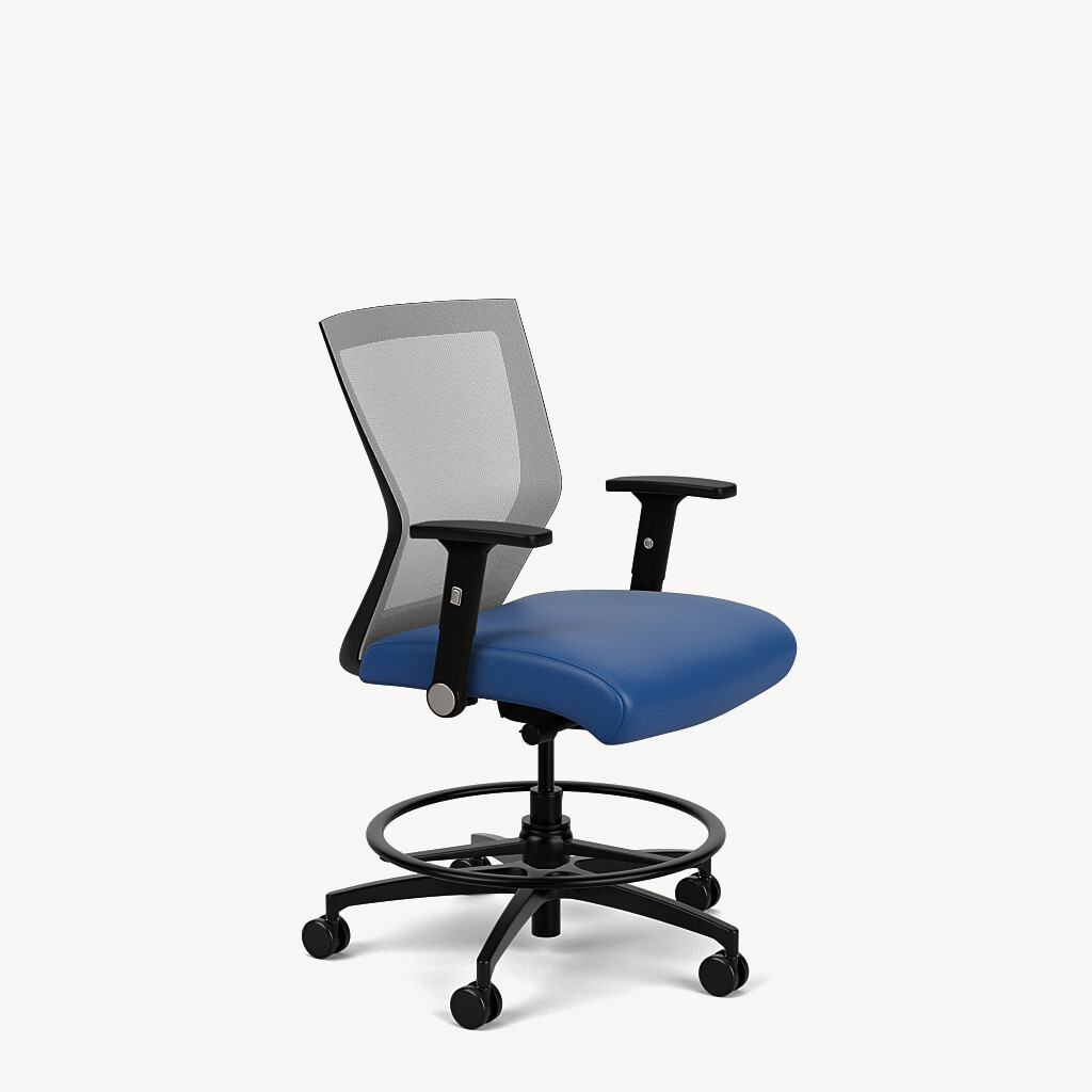 II mid back stool with a medium seat
