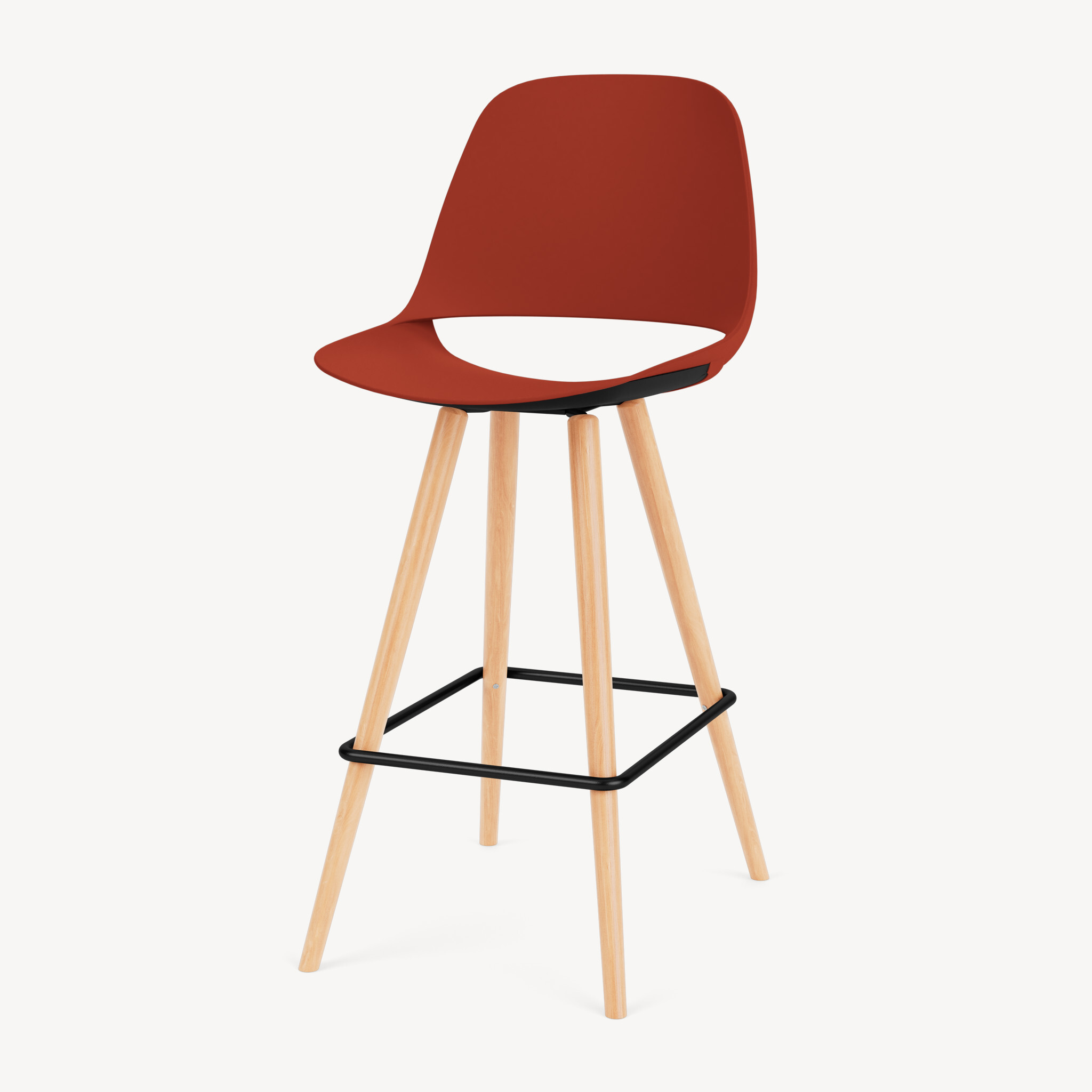 bar stool on a wood base