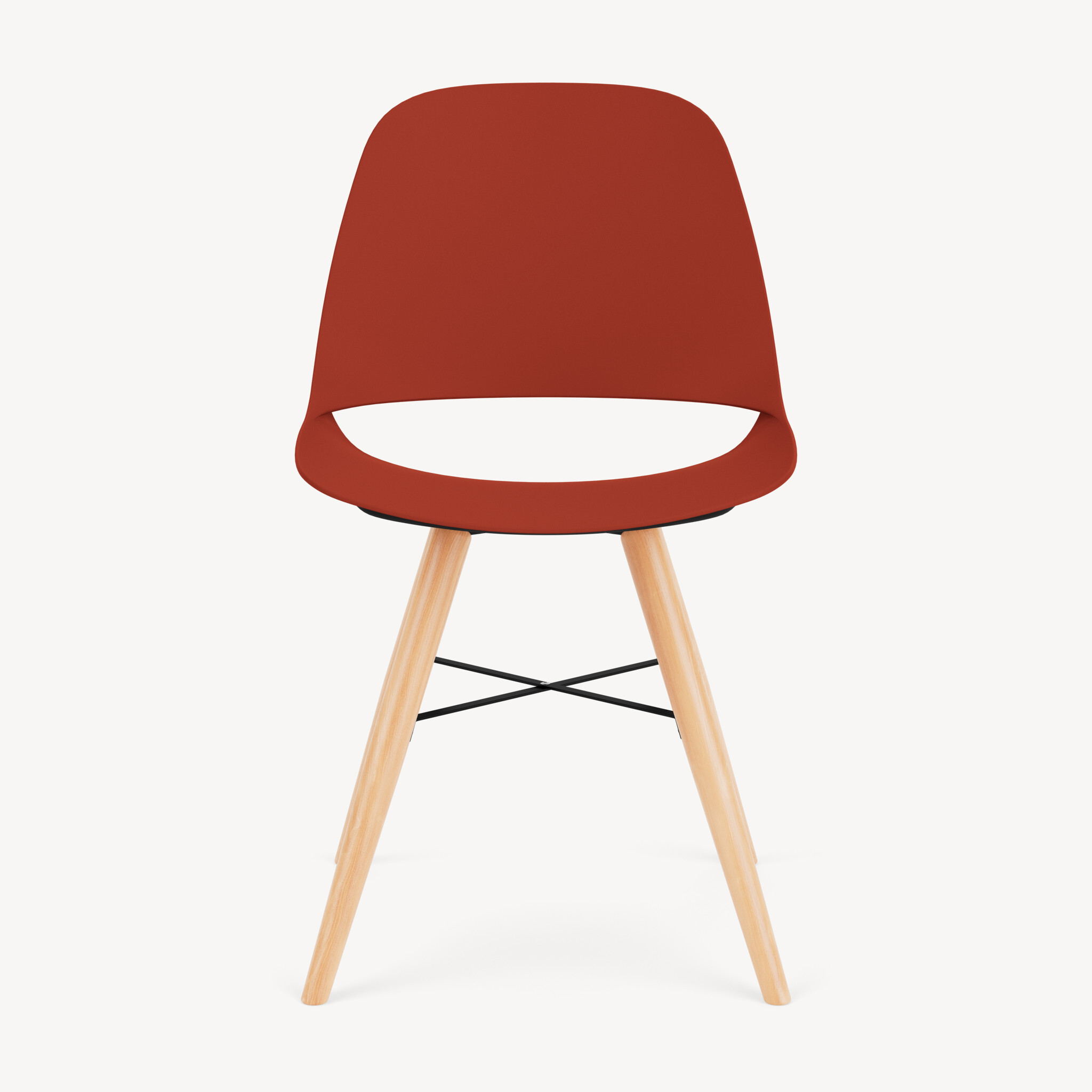 guest chair on a wood base