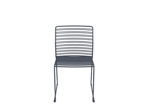 Wired stackable outdoor sled chair