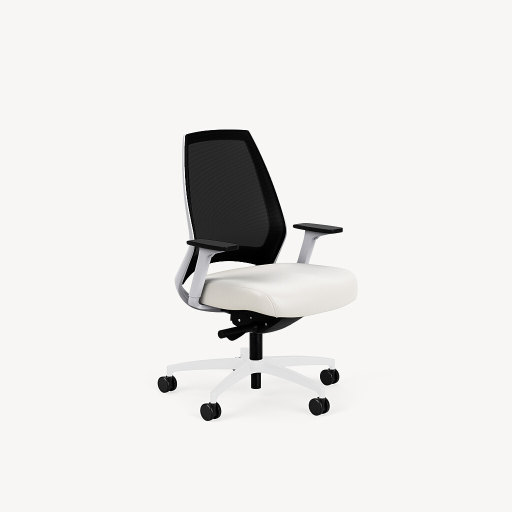 mesh back with a large comfort seat