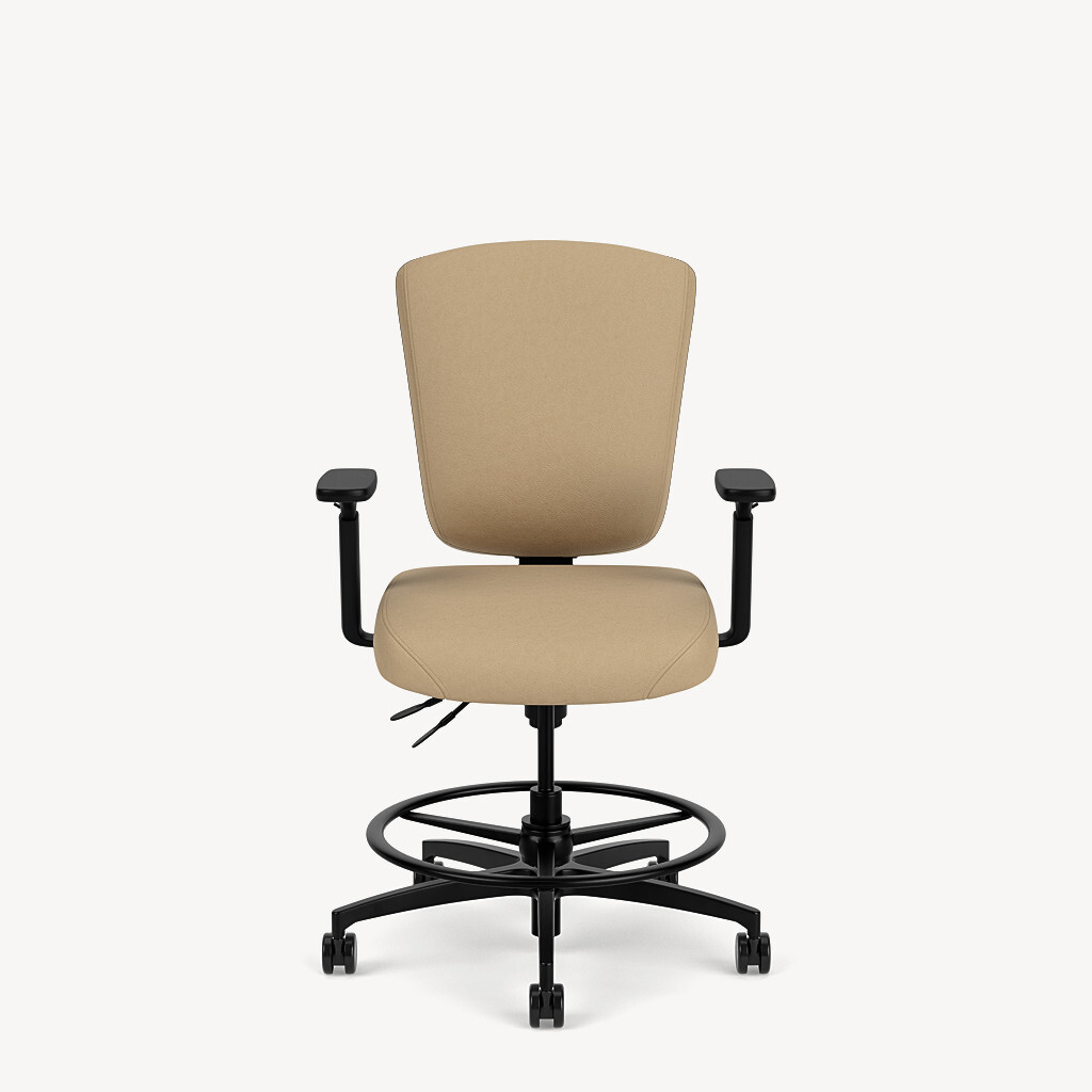 HD mid back stool with a standard A seat