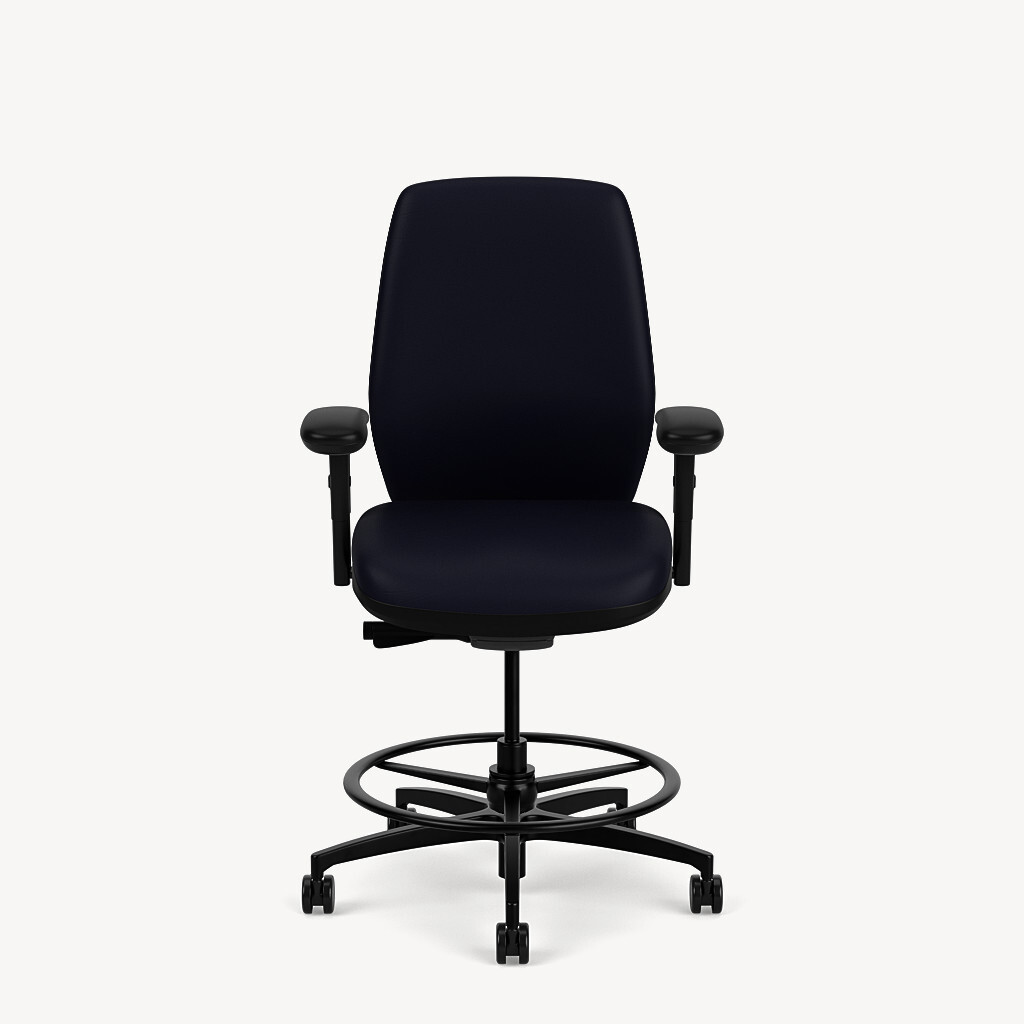 upholstered Stool with a standard A seat