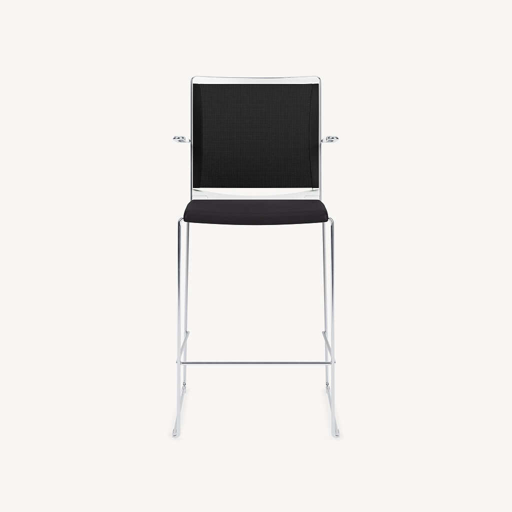 stackable mesh back counter stool
