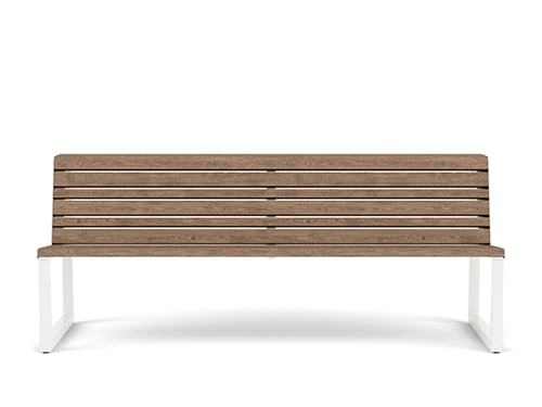color bench with backrest (Please contact the manufacturer for pricing details)