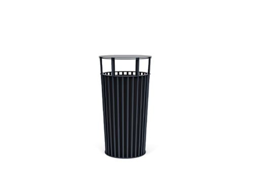 single ground bolted litter bin with Lid (Please contact the manufacturer for pricing details)