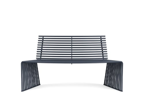 curved bench with a concave backrest (Please contact the manufacturer for pricing details)