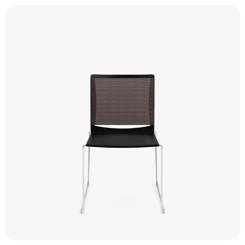 stackable mesh back chair