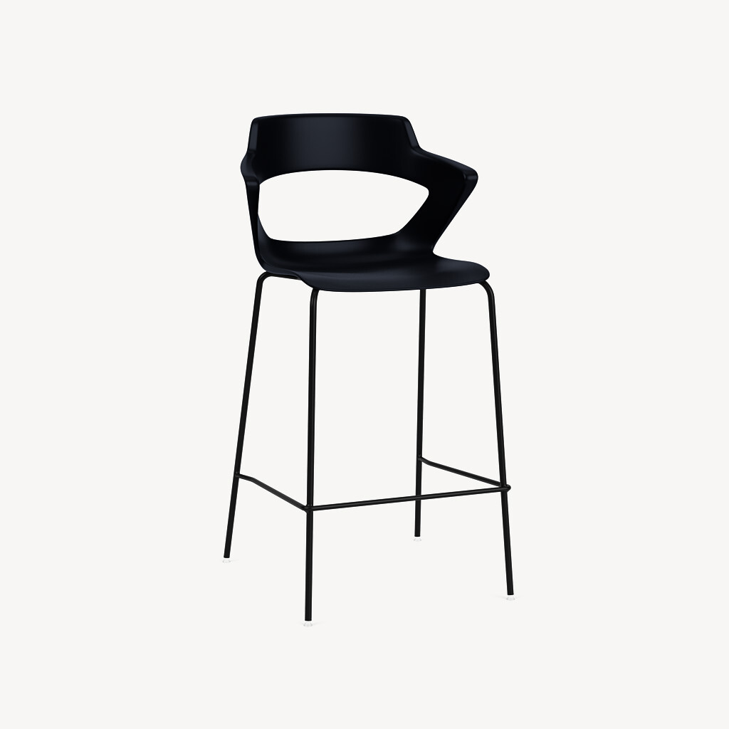 bar stool on a 4-leg base